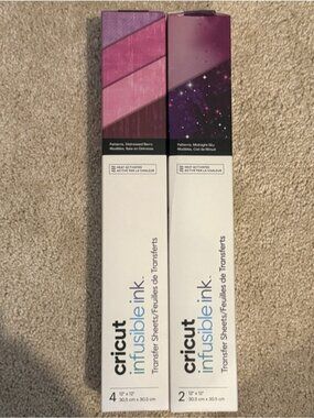 Cricut Infusible Ink Transfer Sheets (6 sheets) New in box - Purple